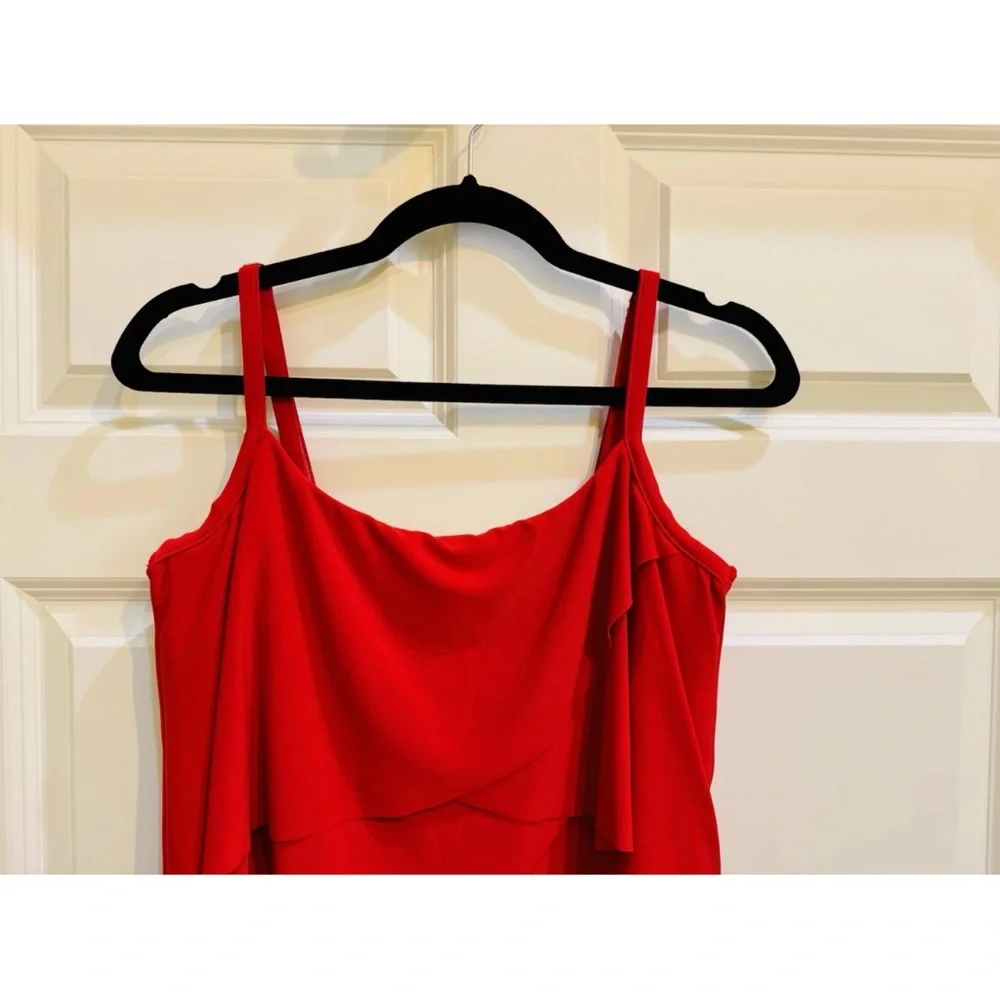 Miraclesuit Red Making Waves Tankini Underwire Swimwear Sz 10 Great Condition - Picture 5 of 16